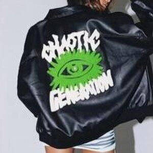 Princess Polly PU Bomber Chaotic Generation Size L/XL